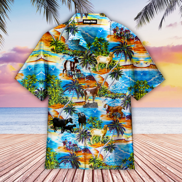 Goat On Beach Hawaiian Shirt | For Men & Women | HW7299