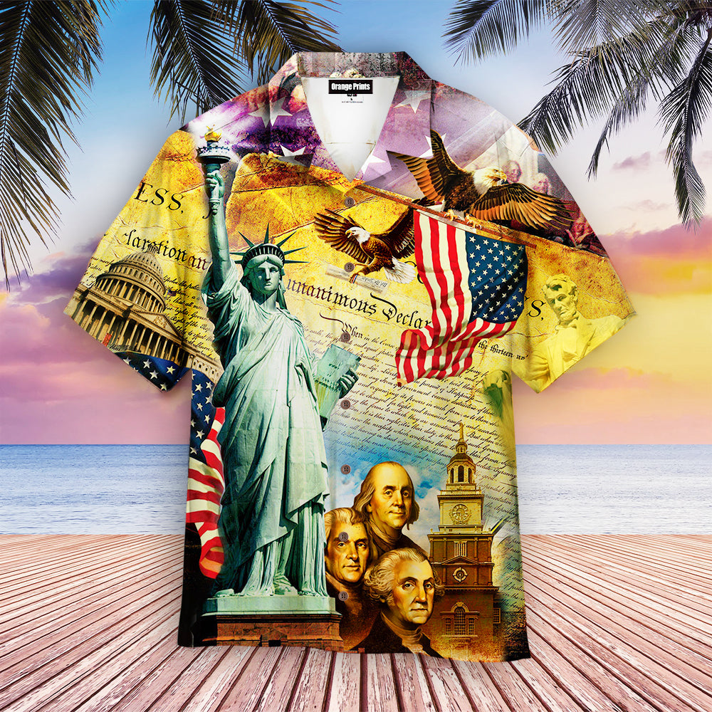 God Bless America Hawaiian Shirt | For Men & Women | HW3595
