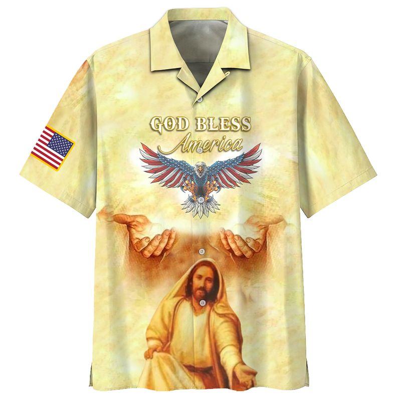 God Bless Hawaiian Shirt | For Men &amp; Women | HW7032