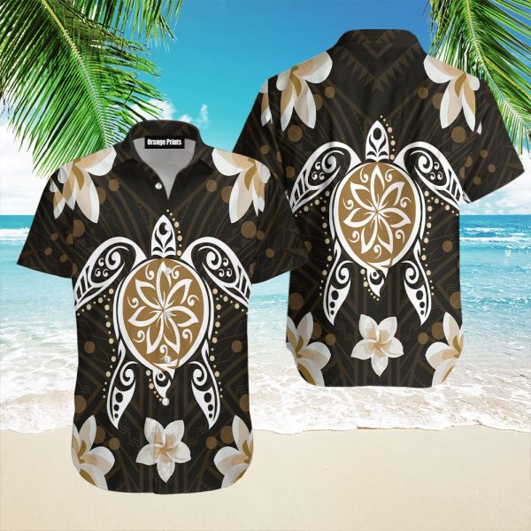 Gold Turtle Hawaiian Shirt | For Men & Women | HW6792