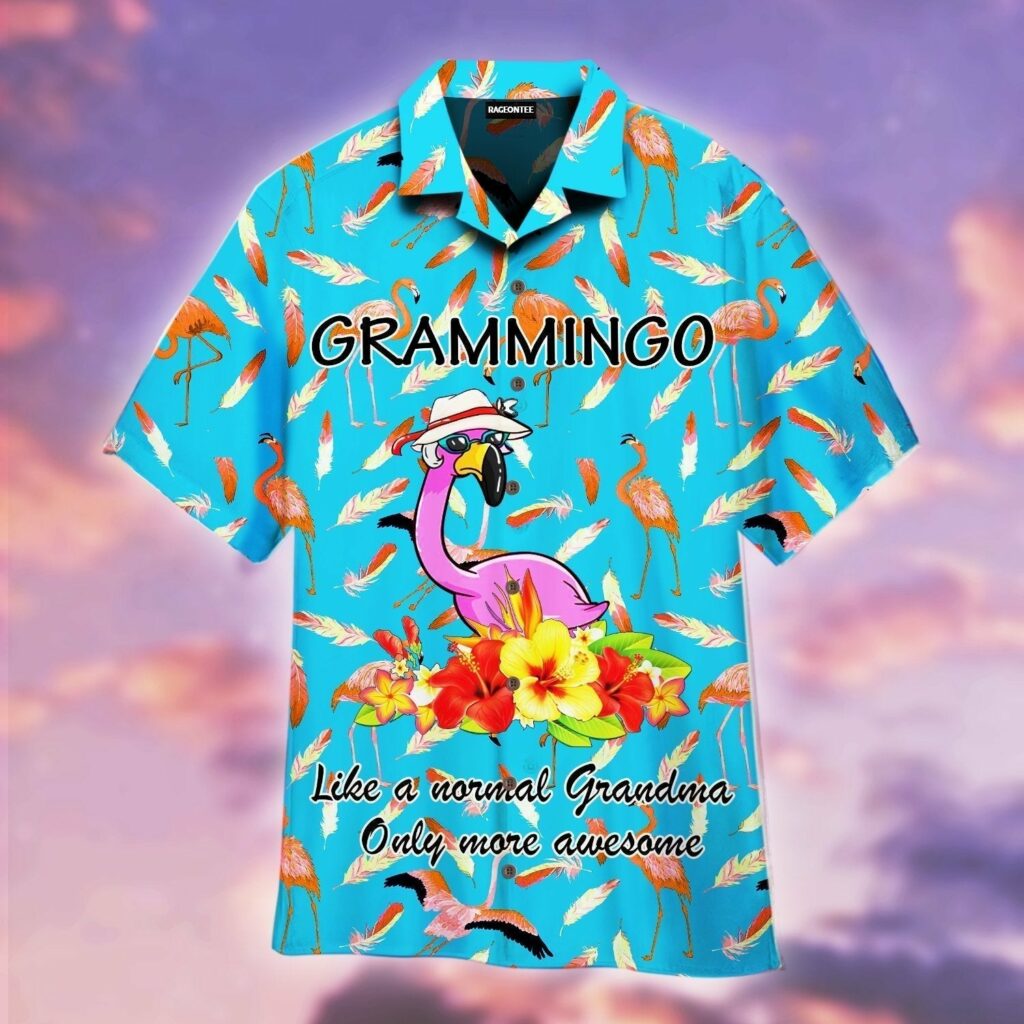Grammingo Pink Flamingo Grandma Hawaiian Shirt | For Men & Women | WT1160
