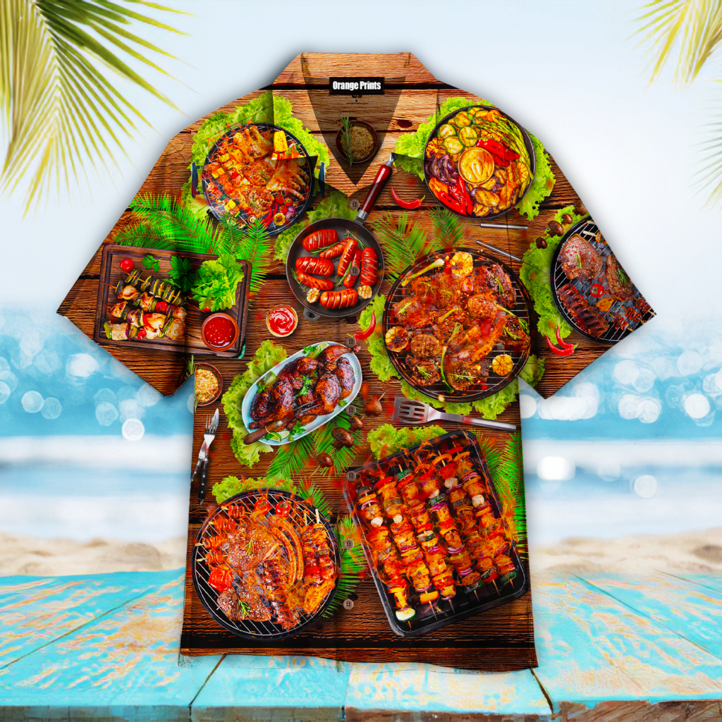 Grilling BBQ Food Love Hawaiian Shirt | For Men & Women | WT3006