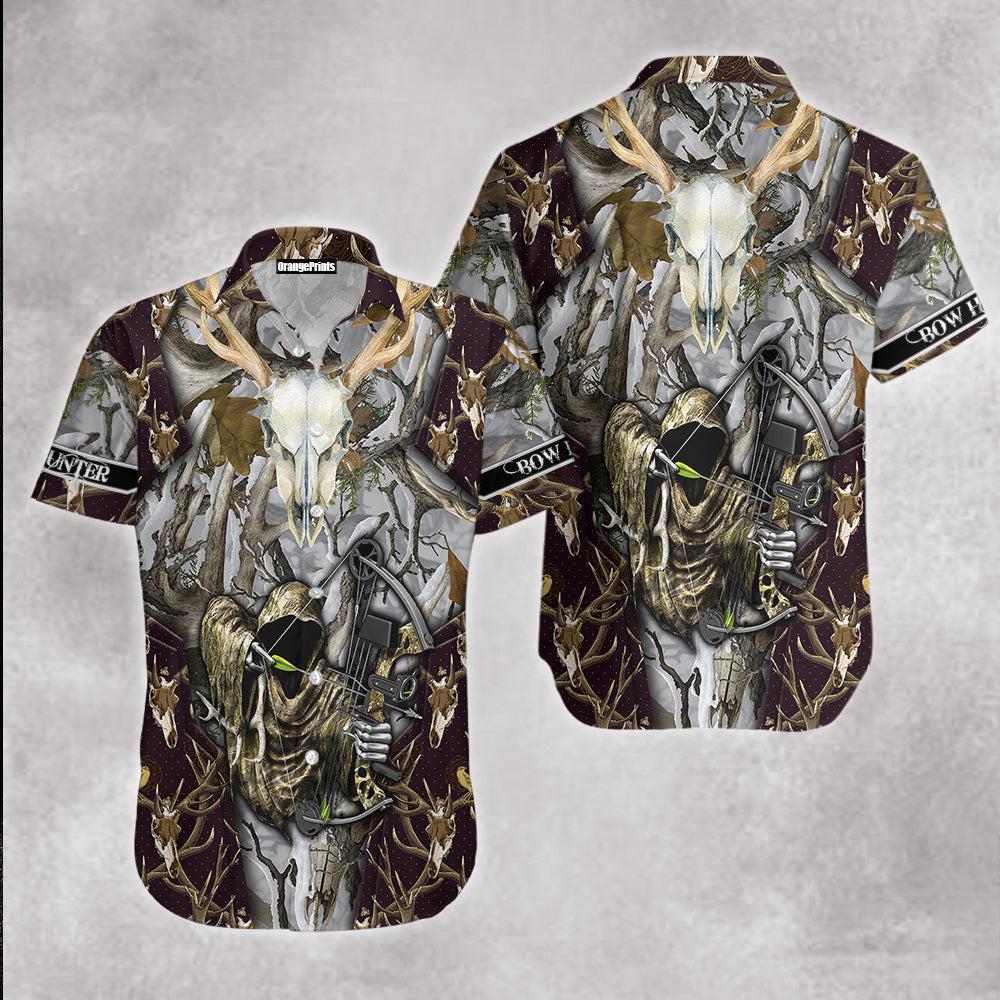 Grim Reaper Bow Hunting Hawaiian Shirt | For Men & Women | WT5567