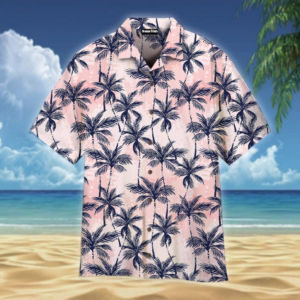 Grunge Palm Trees Tropical Hawaiian Shirt | For Men & Women | WT6217