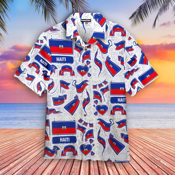 Haiti Flag Hawaiian Shirt | For Men & Women | HW8759