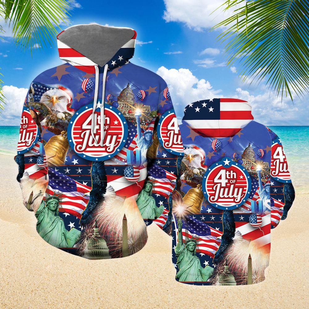 Happy 4th Of July All Over Print | For Men & Women | HP2216