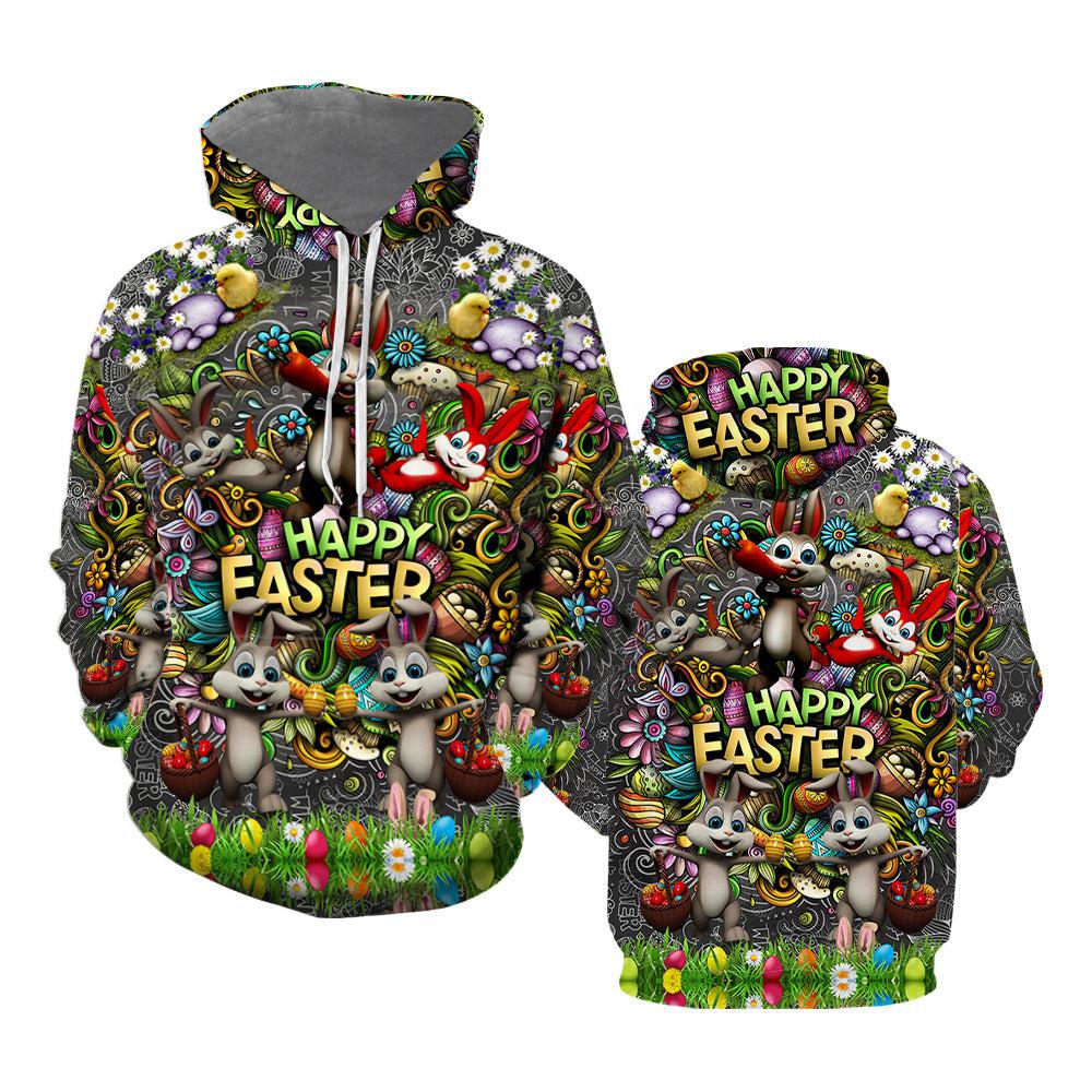 Happy Easter Day Funny Bunny All Over Print | For Men & Women | HP2286