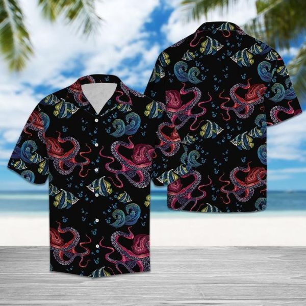 Happy Octopus Hawaiian Shirt | For Men & Women | HW5509