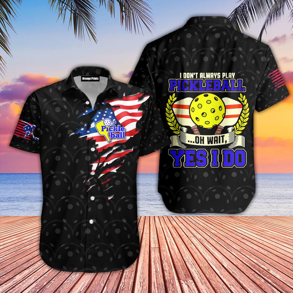 Happy People Play Pickleball Hawaiian Shirt | For Men & Women | WT9133