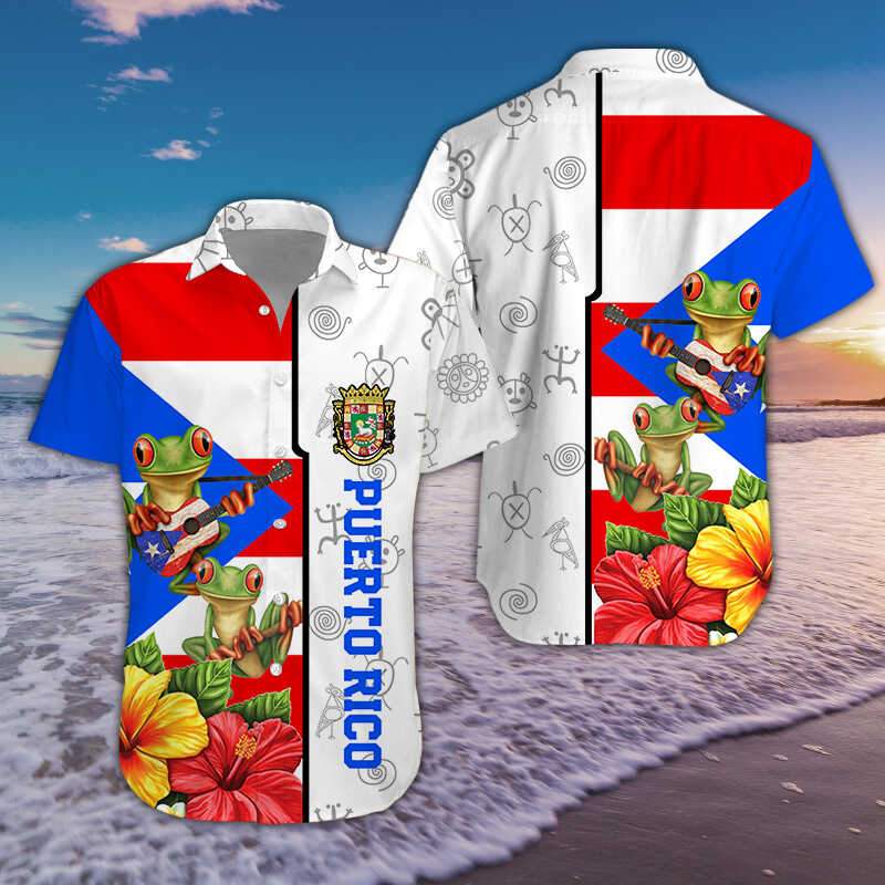 Hibiscus Puerto Rico Hawaiian Shirt | For Men & Women | HW6672