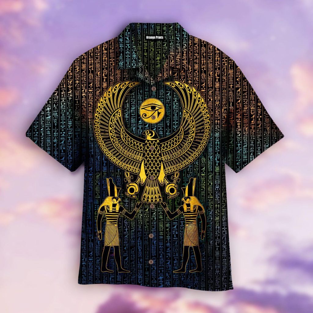 Hieroglyphics Ancient Egypt Hawaiian Shirt | For Men & Women | WT1069