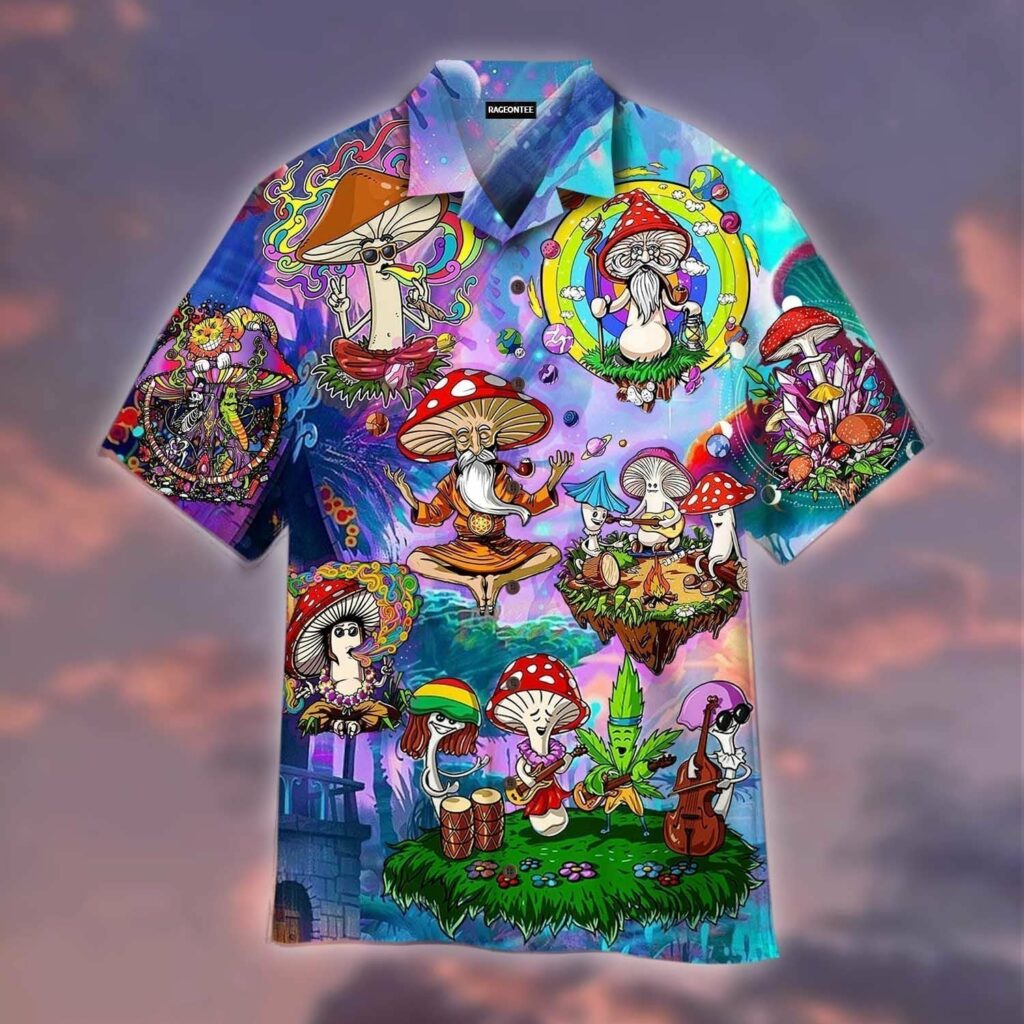 Hippie Magic Mushroom Hawaiian Shirt | For Men & Women | HW4784