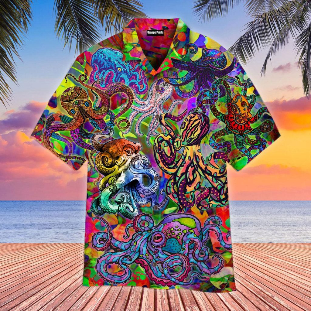 Hippie Octopus Hawaiian Shirt | For Men & Women | WT9534