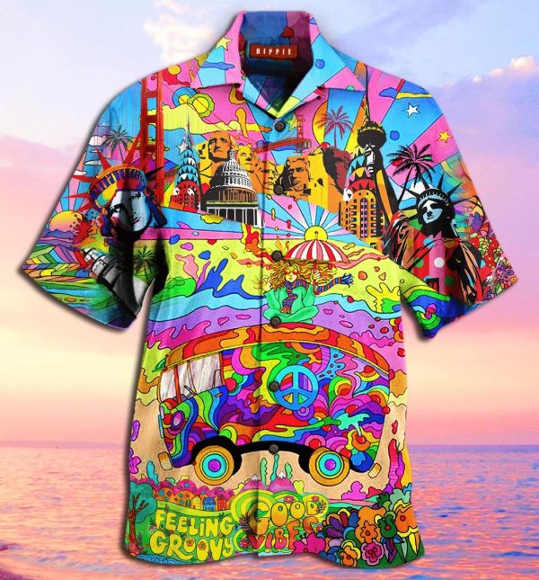 Hippies American Hawaiian Shirt | For Men & Women | HW3593