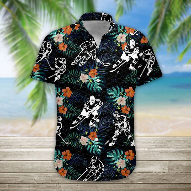 Hockey Aloha Hawaiian Shirt | For Men & Women | HW5200