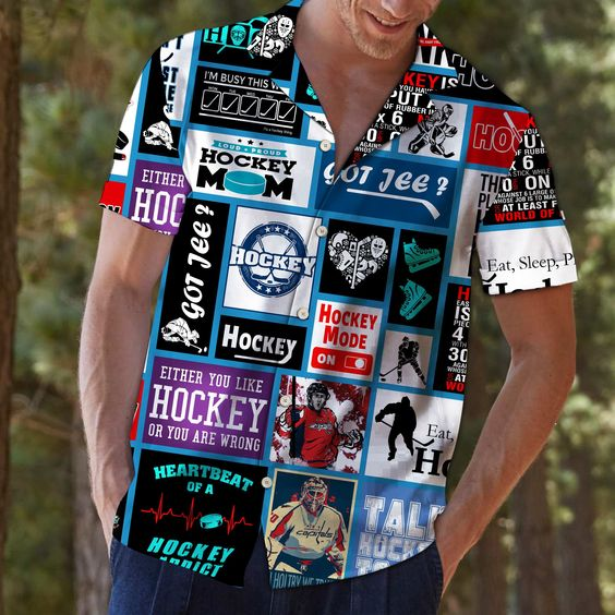 Hockey Hawaiian Shirt | For Men & Women | HW6266
