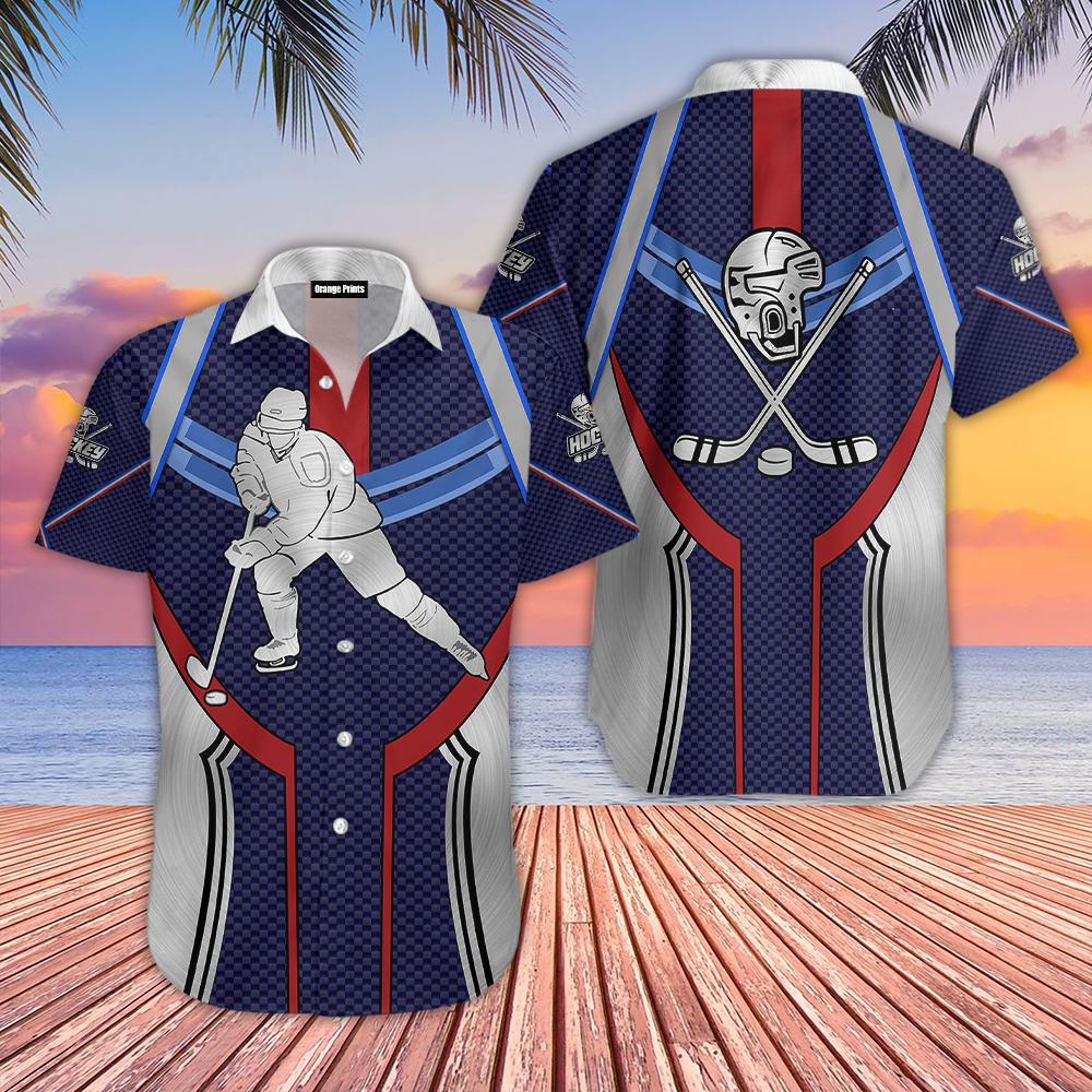 Hockey Hawaiian Shirt | For Men & Women | WT6057