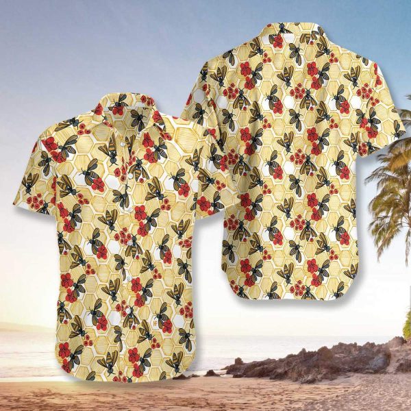 Honey Bee Hawaiian Shirt | For Men & Women | HW7275