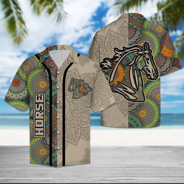 Horse Mandala Hawaiian Shirt | For Men & Women | HW3113