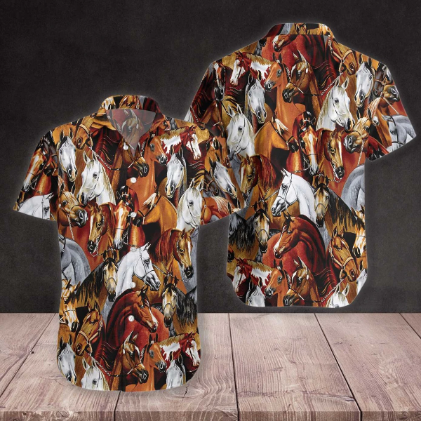 Horse Racing Hawaiian Shirt | For Men & Women | HW7370