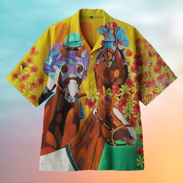 Horserace Hawaiian Shirt | For Men & Women | HW6714