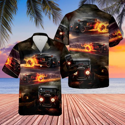 Hot Rode Hawaiian Shirt | For Men & Women | HW6897