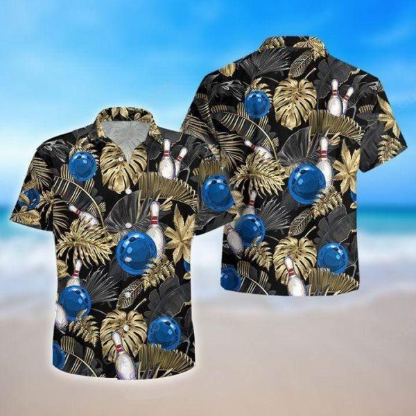 I Love Bowling Black Hawaiian Shirt | For Men & Women | HW2289