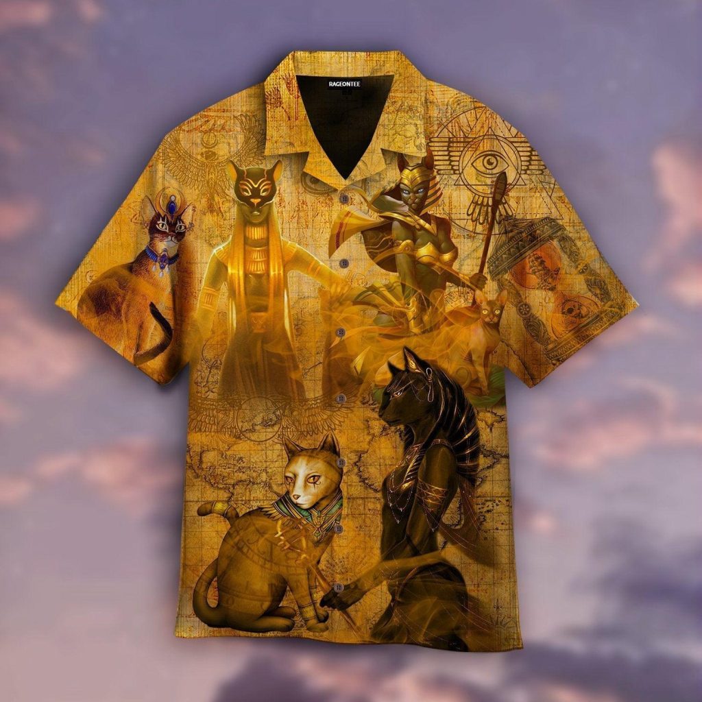I Love The Myths Of Ancient Egyptian Cat Hawaiian Shirt | For Men & Women | WT1533