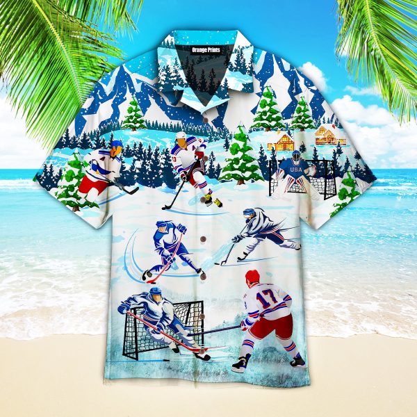 Ice Hockey Hawaiian Shirt | For Men & Women | HW2825