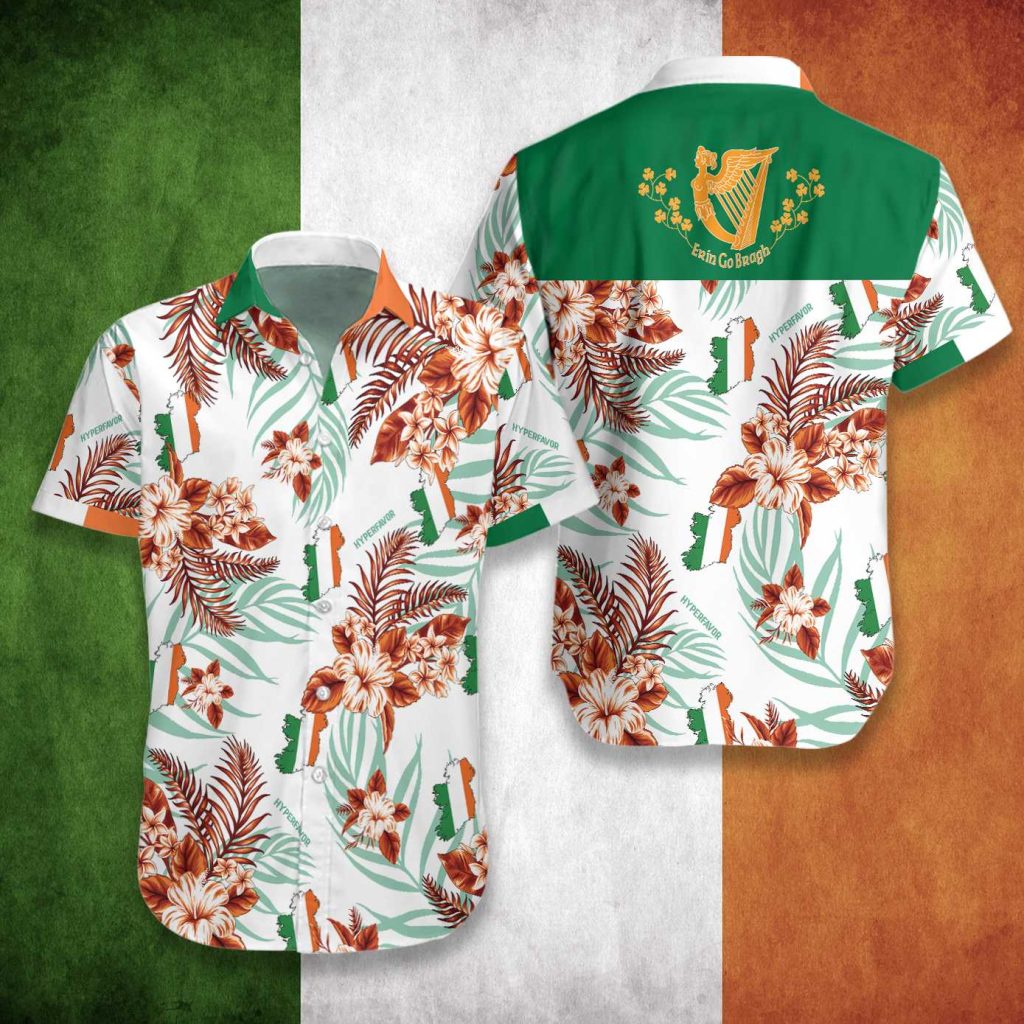 Ireland Forever Erin Go Bragh Flag Hawaiian Shirt | For Men & Women | HW2337