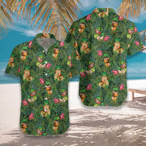 Irish Leprechaun Tropical Hawaiian Shirt | For Men & Women | HW2314