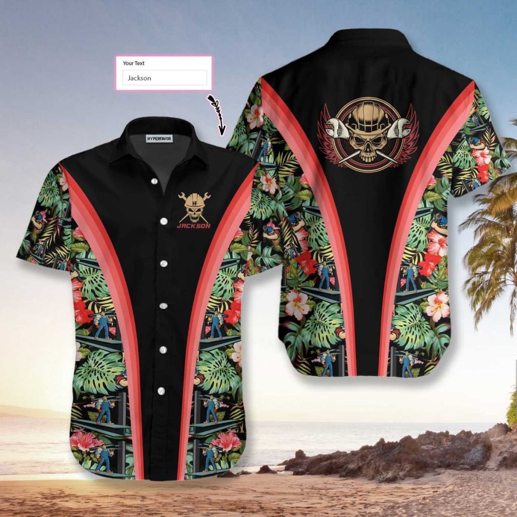 Ironworker Tropical Custom Hawaiian Shirt | For Men & Women | HN1029