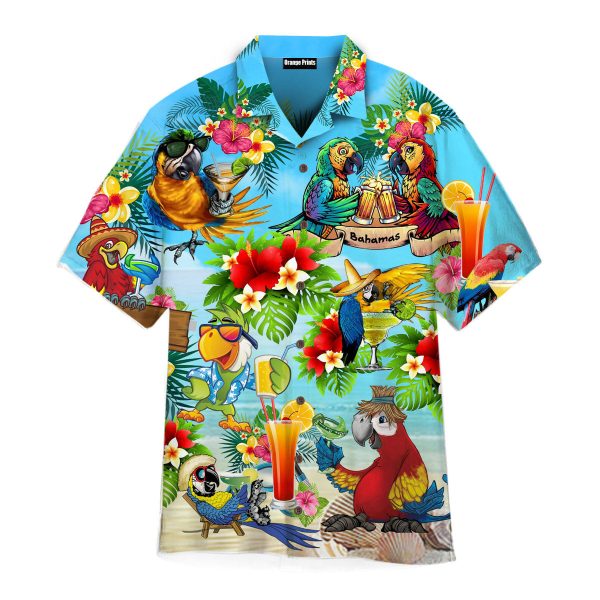 Its Five Oclock Somewhere Parrots Cocktails Hawaiian Shirt | For Men & Women | HL2671