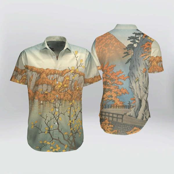 Japanese Aesthetic Ukiyoe Hawaiian Shirt | For Men & Women | HL2937