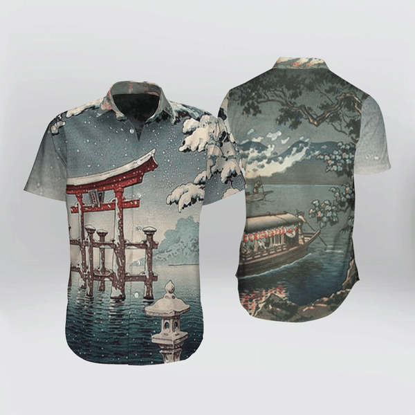 Japanese Aesthetic Ukiyoe Hawaiian Shirt | For Men & Women | HL2965