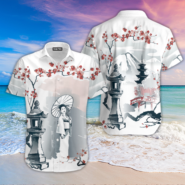 Japanese Sakura Cherry Blossom Hawaiian Shirt | For Men & Women | HL2959