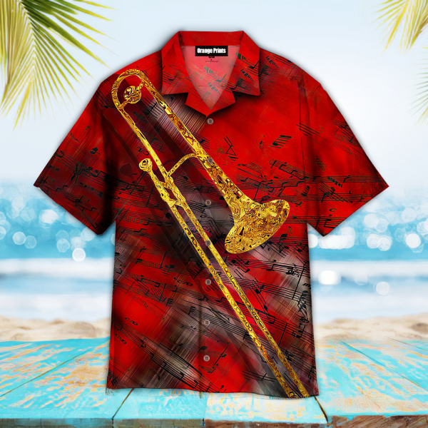 Jazz Trombone Art Hawaiian Shirt | For Men & Women | WT5927
