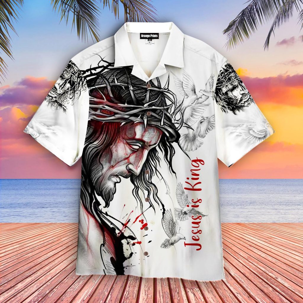 Jesus Is King Hawaiian Shirt | For Men & Women | WT6031