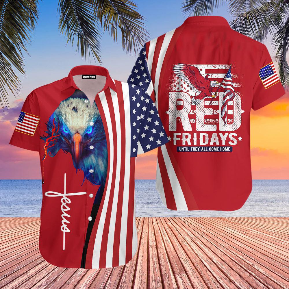 Jesus On Friday We Wear Red Hawaiian Shirt | For Men & Women | WT2039
