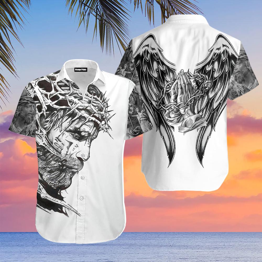 Jesus Tattoo Hawaiian Shirt | For Men & Women | WT5291