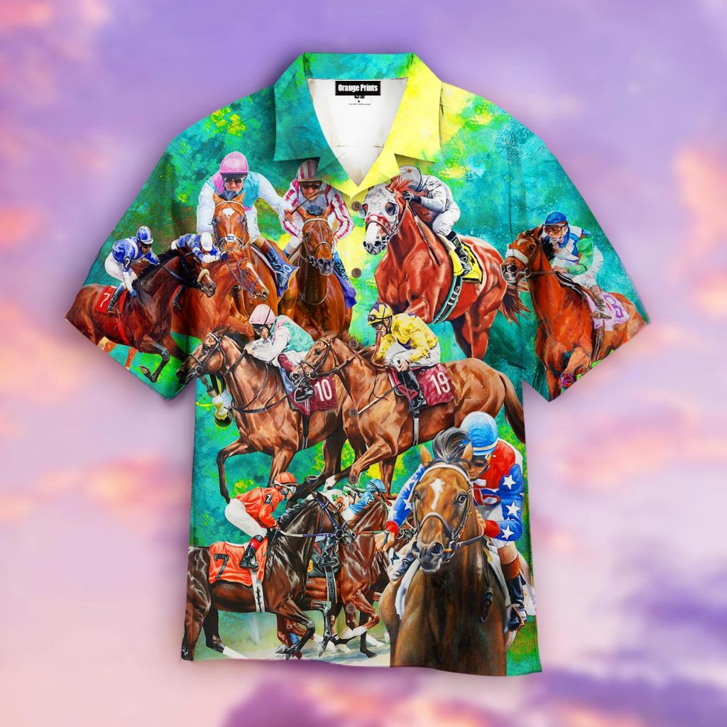 Kentucky Derby Horse Racing Hawaiian Shirt | For Men & Women | WT1673