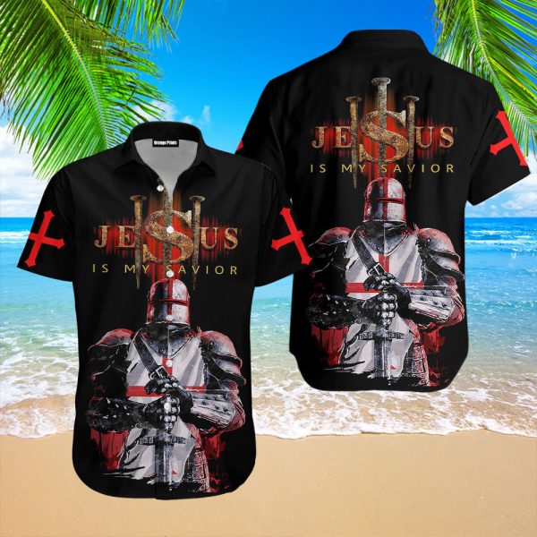 Knights Templar Jesus Hawaiian Shirt | For Men & Women | HW3192
