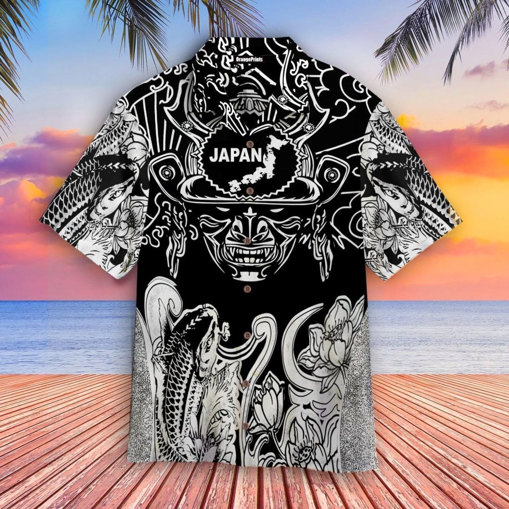 Koi Fish And Samurai Hawaiian Shirt Hawaiian Shirt | For Men & Women | WT6067