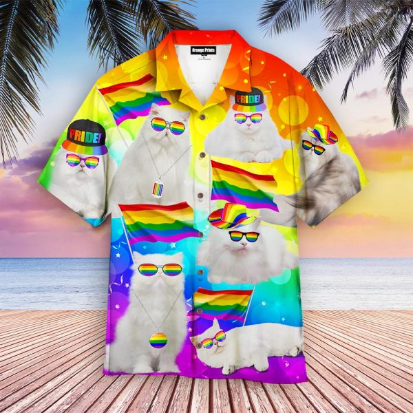 LGBT Happy Cats Pride Month Hawaiian Shirt | For Men & Women | WT1692