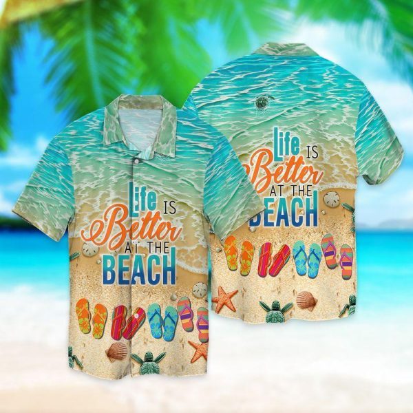 Life Is Better At The Beach Hawaiian Shirt | For Men & Women | HW6239