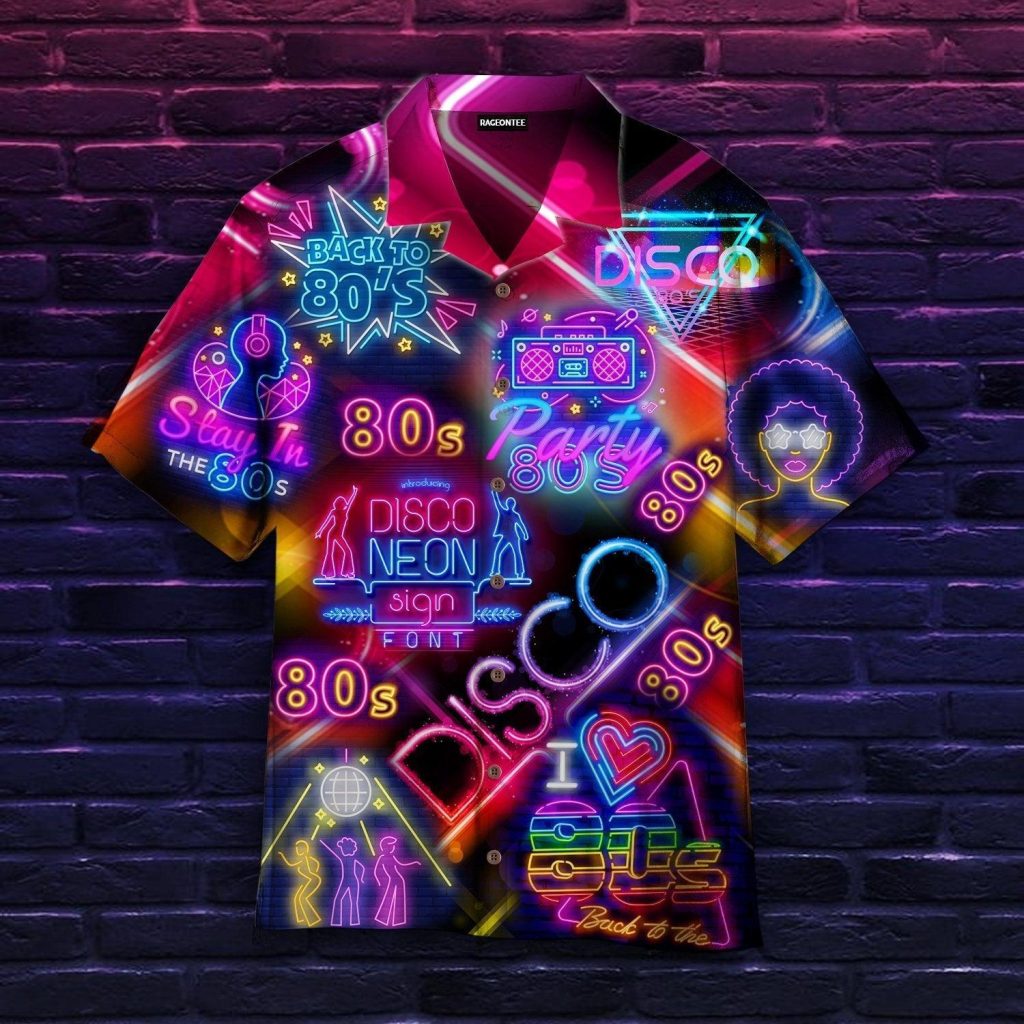 Life Is Better With Disco Neon Music Party Aloha Hawaiian Shirt | For Men & Women | HW4833