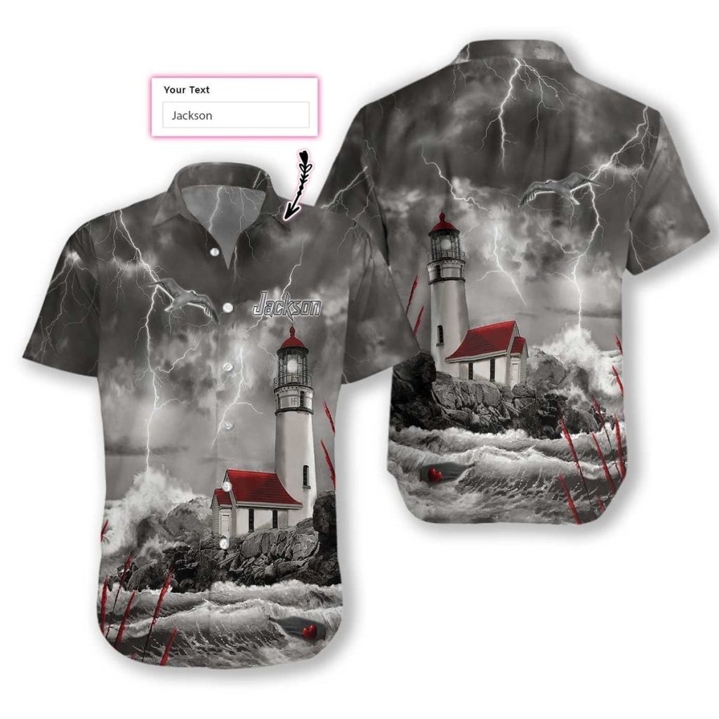 Lighthouse Holder Custom Hawaiian Shirt | For Men & Women | HN1019