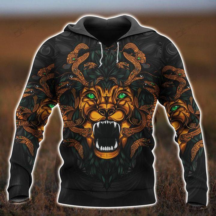 Lion And Snakes All Over Print | For Men & Women | Colorful | HT9325