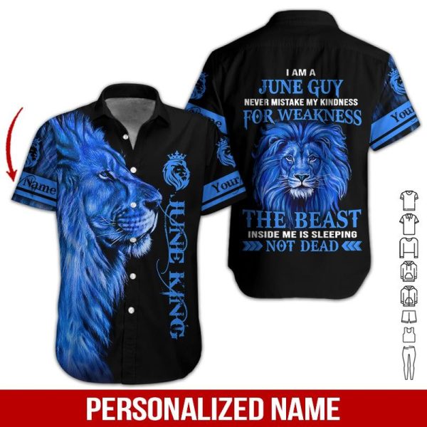 Lion June Guy Custom Hawaiian Shirt | For Men & Women | HN2679