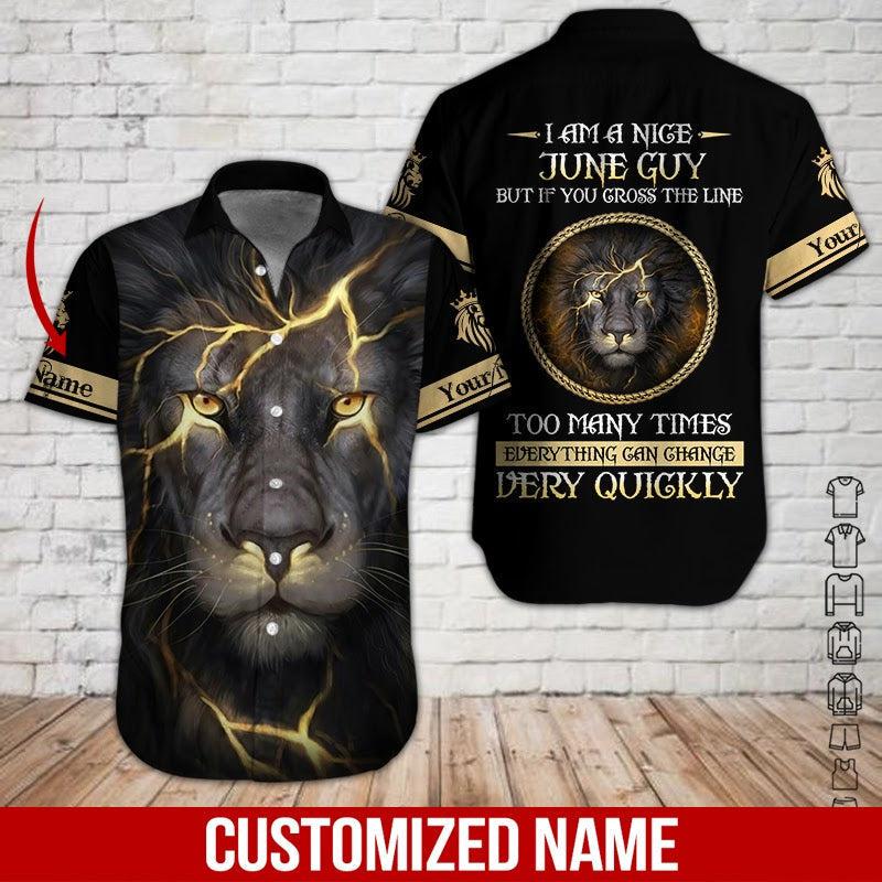 Lion June Guy Custom Hawaiian Shirt | For Men & Women | HN2948